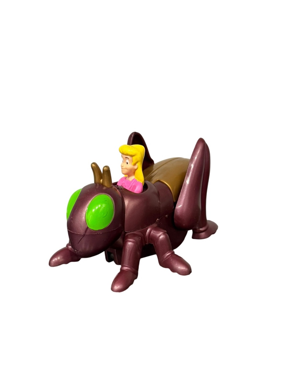 Burger King Bug Riders Snaps Cricket Toy: Pulls Back and Go VTG 1998